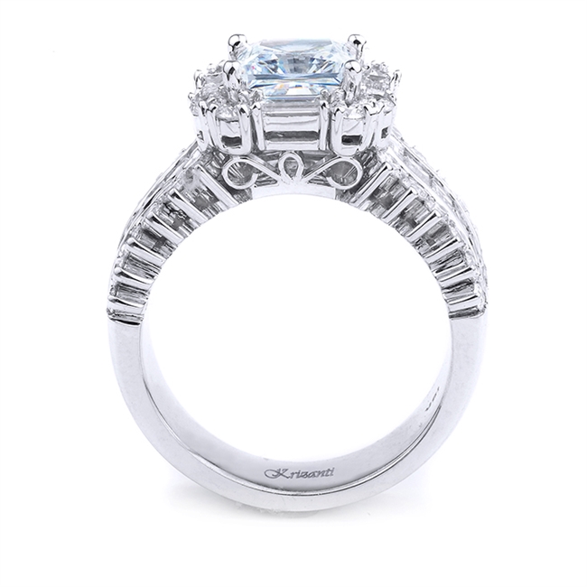 18KT.W ENGAGEMENT RING 2.35CT